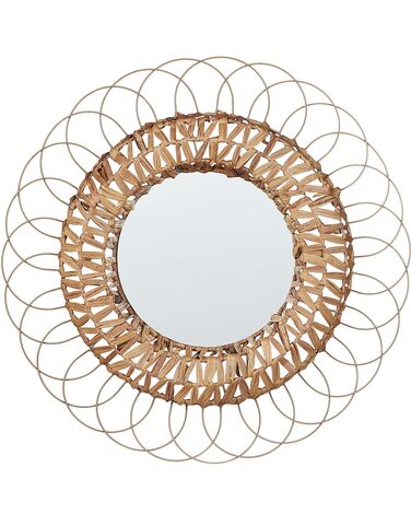 Miroir PAMOL 67 cm 67 cm Osier Naturel