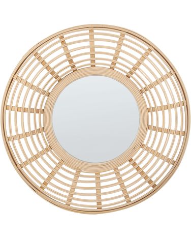 Miroir HANUA 60 cm 60 cm Bambou Naturel