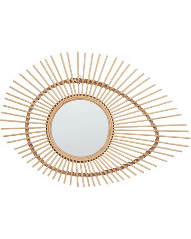 Miroir BARIO 63 cm 45 cm Bambou Naturel