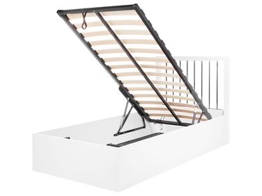 Lit ottoman ROUVILLERS 90 x 200 cm Blanc