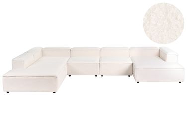 Modular Corner Sofa 5 Seater ARDAL Boucle Off-White Right Hand