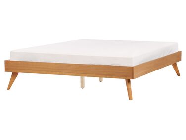 Lit sans tête de lit BERRIC 160 x 200 cm Frêne naturel