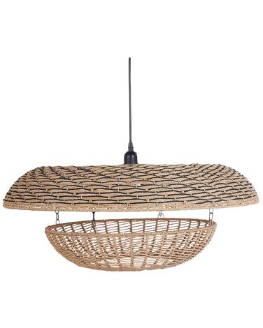 Hanglamp KIDEPO Papierkoord Bruin