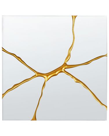 Miroir COOLE 80 cm 80 cm Doré