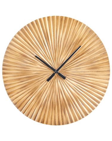 Horloge murale VAIGAI 59 cm Métal Doré