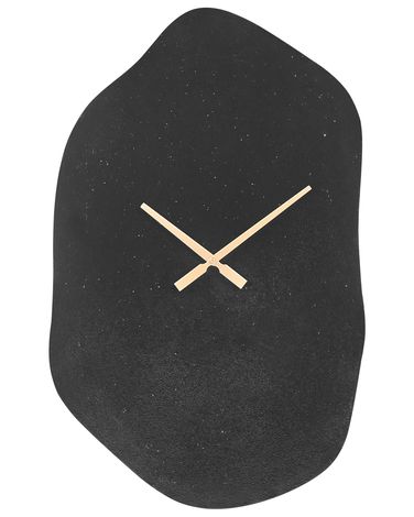 Horloge murale GANGES 50 cm Métal Noir