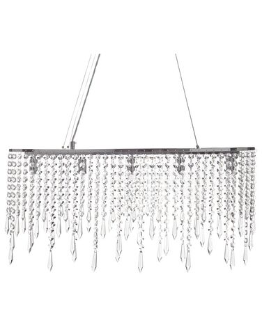 Kroonluchter CALVELLE Kristal Zilver