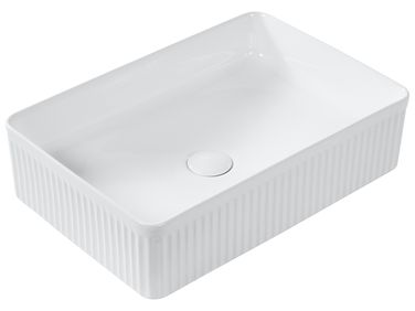 Vasque à poser GELDO 50 x 34 cm Céramique Blanc