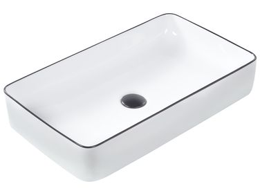 Vasque à poser XERT 61 x 35 cm Céramique Blanc