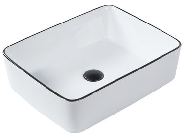 Vasque à poser XERT 49 x 38 cm Céramique Blanc