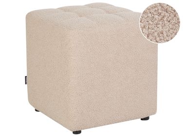 Poef KANSAS Bouclé Beige