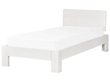 Lit avec sommier Bois de pin ROYAN 90 x 200 cm Blanc