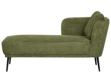 Right-Hand Chaise Longue ARTHEZE Fabric Dark Green