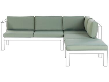 Ensemble de housses de coussins d'extérieur MESSINA Vert