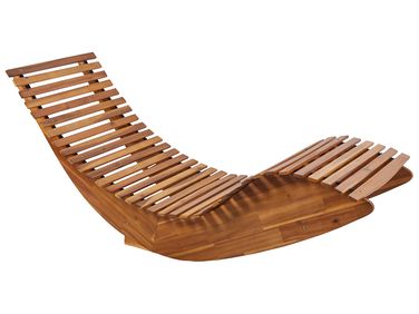 Ligstoel BRESCIA II Acaciahout Bruin