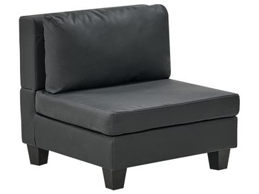 1-Seat Section UNSTAD Faux Leather Black