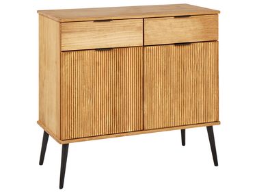 2 Door Sideboard TIMMINS Pine Wood Brown