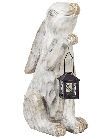 Statue de jardin GERLAND Lapin Blanc cassé