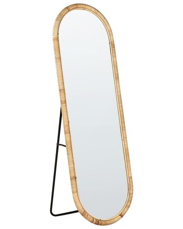 Miroir sur pied MONTOT 150 cm Rotin Naturel