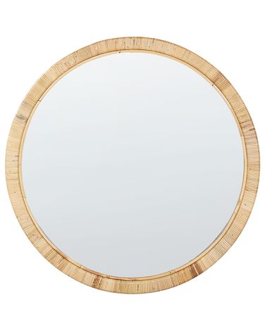 Miroir ANLEZY 80 cm 80 cm Rotin Naturel