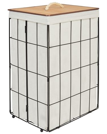 Wasmand MIRISSA Metaal Zwart 72 L