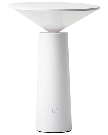 Lampe de table LED sans fil LEVIRA Avec variateur Métal Blanc