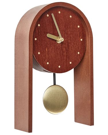Horloge FERDEN 15 cm Marron