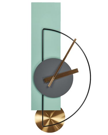 Horloge murale CEVINS 31 cm Métal Vert clair