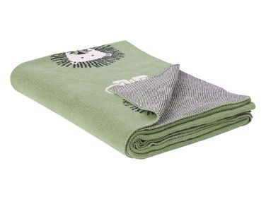 Plaid RUSAMI Katoen 130 x 170 cm Groen