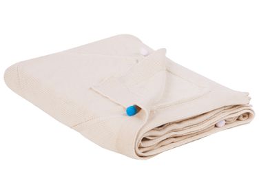 Plaid GAIDAR Katoen 130 x 170 cm Beige