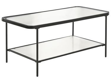 Coffee Table BLAIR Tempered Glass Black