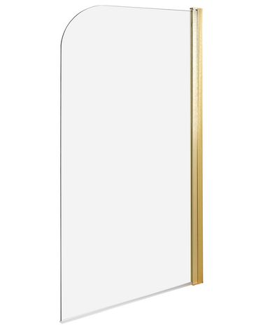 Paroi de bain douche LAPAN 140 x 80 cm Doré