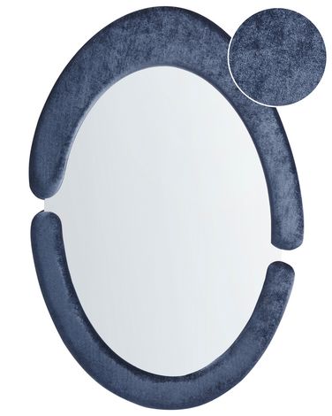 Miroir MASSAY 53 cm 90 cm Velours Bleu foncé