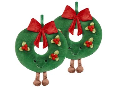 Lot de 2 coussins décoratifs BONBON 45 x 45 cm Vert