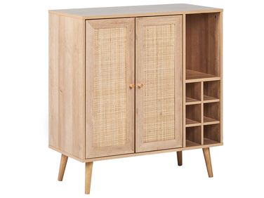 Wine Cabinet PAGET Light Brown