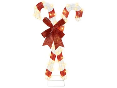 Buitendecoratie LED OLASVIK 90 cm Wit Rood