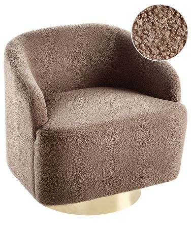 Fauteuil LAVIK Tissu Marron