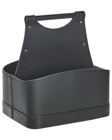 Basket URUK Faux Leather Graphite Grey