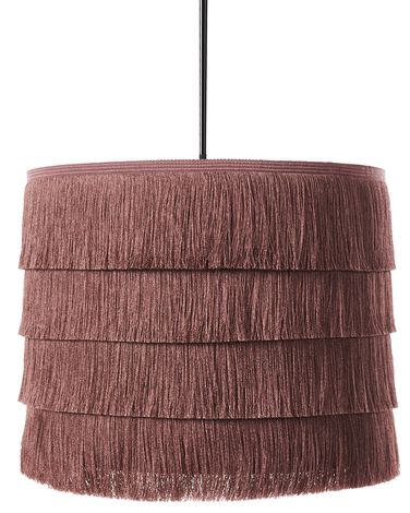 Pendant Lamp SUAPURE Fabric Pink