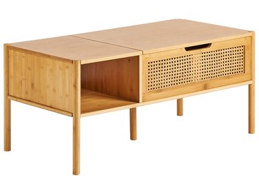 Salontafel SURREY Bamboe Natuurlijk met opbergruimte