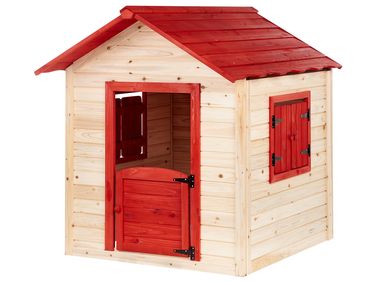 Cabane de jardin pour enfants PELOPIO Bois de sapin Marron clair