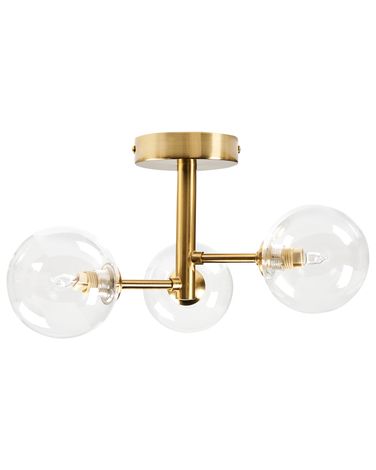 Plafondlamp MARICAO Glas Messing