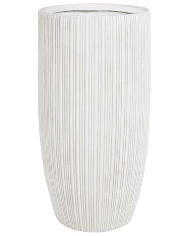 Plant Pot ZELKOVA 35 cm Light Beige