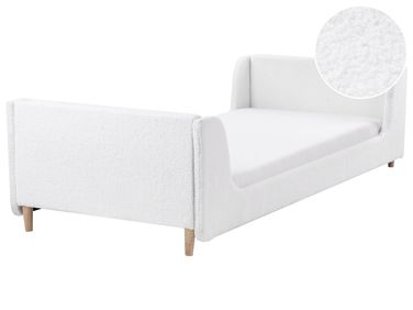 Lit d'enfant Bouclé LAYE 90 x 200 cm Blanc cassé