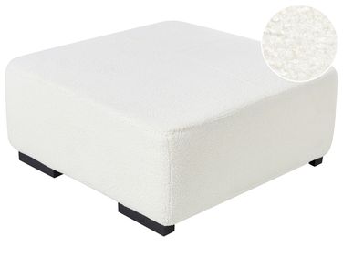 Ottomaan LUNGO Bouclé Wit