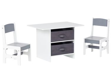 Kindertafel met stoelen YALGOO Wit