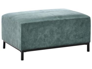 Ottomaan OSLO Fluweel Groenblauw