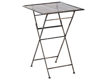 Garden Bar Table BORMIO 60 cm 60 cm Metal Black