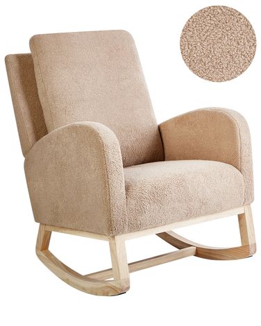 Schommelstoel ALSTA Bouclé Beige
