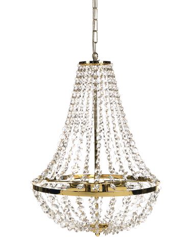 Chandelier DIAMANTE Metal Gold